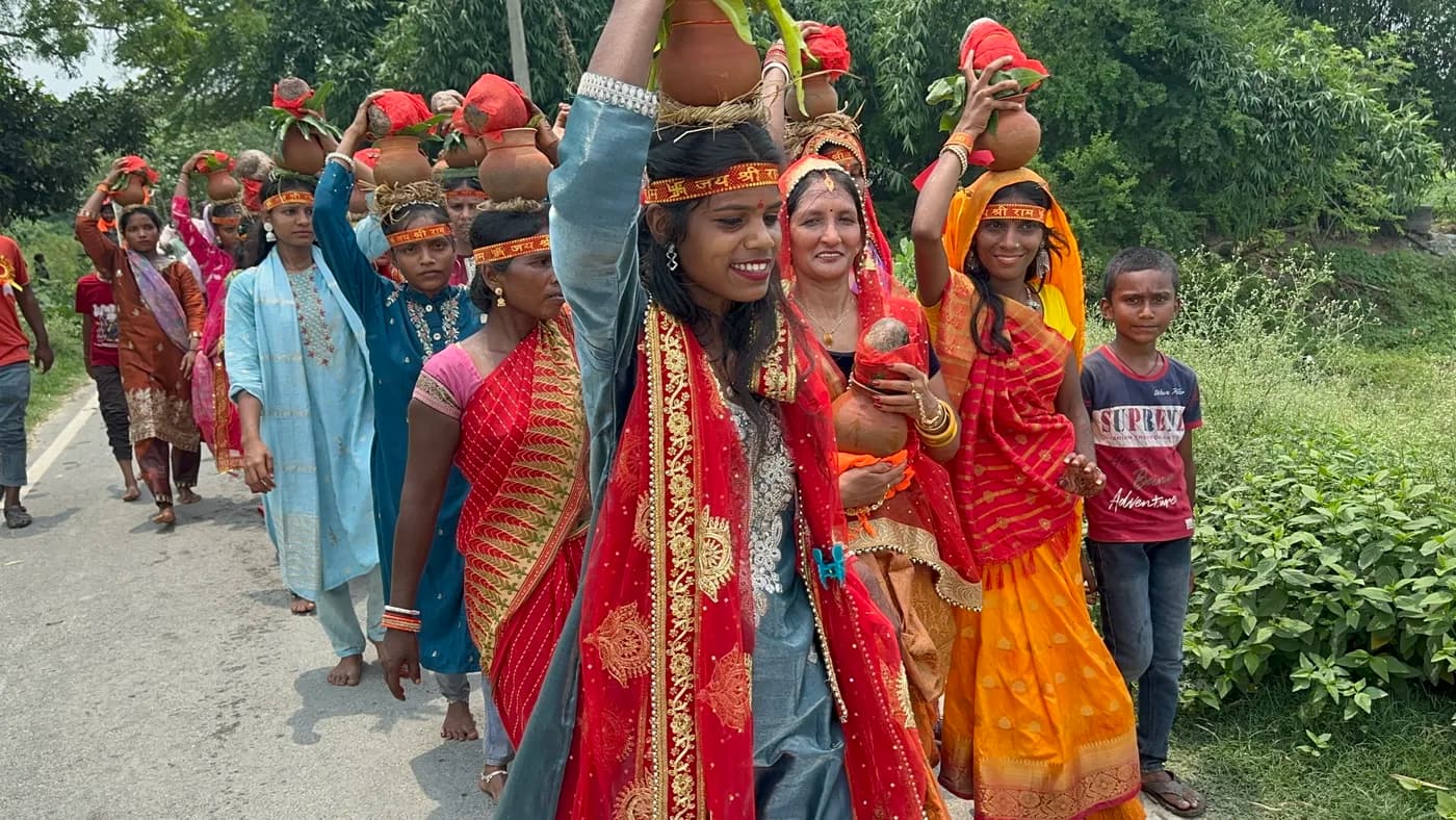 Kalash Yatra procession through Nakipur