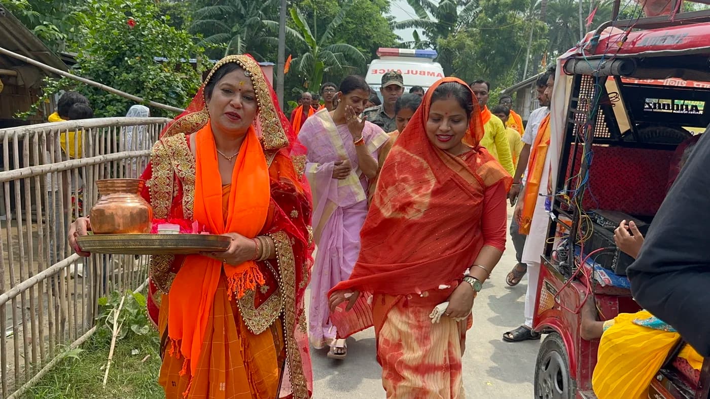 Kalash Yatra procession through Nakipur