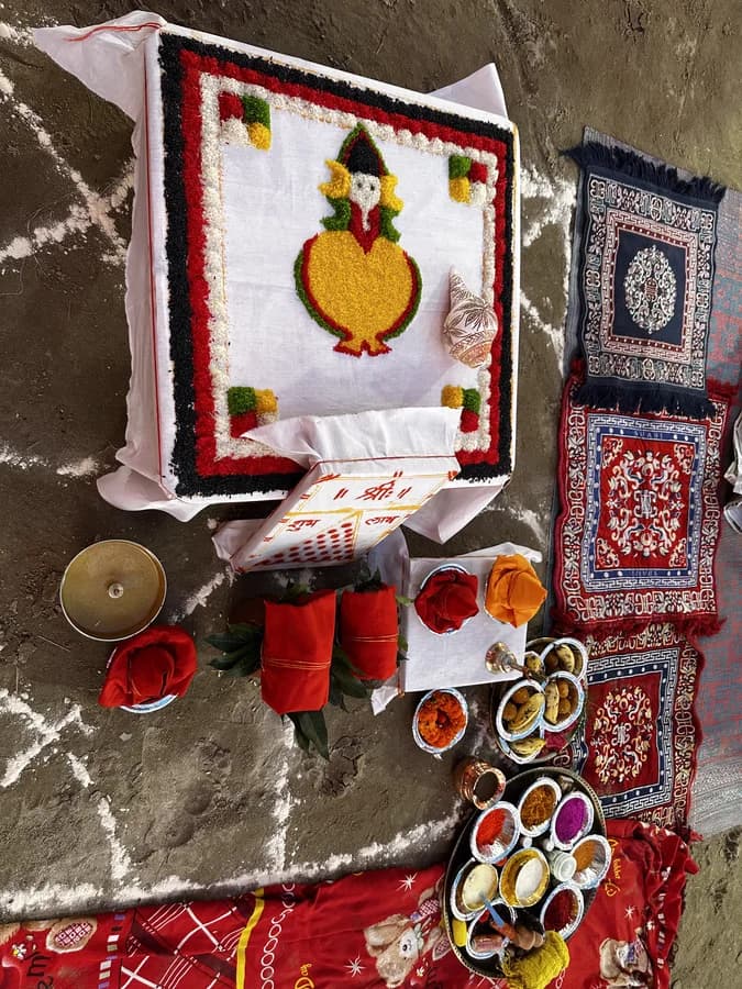 Mandap rituals and preparations on Day 2