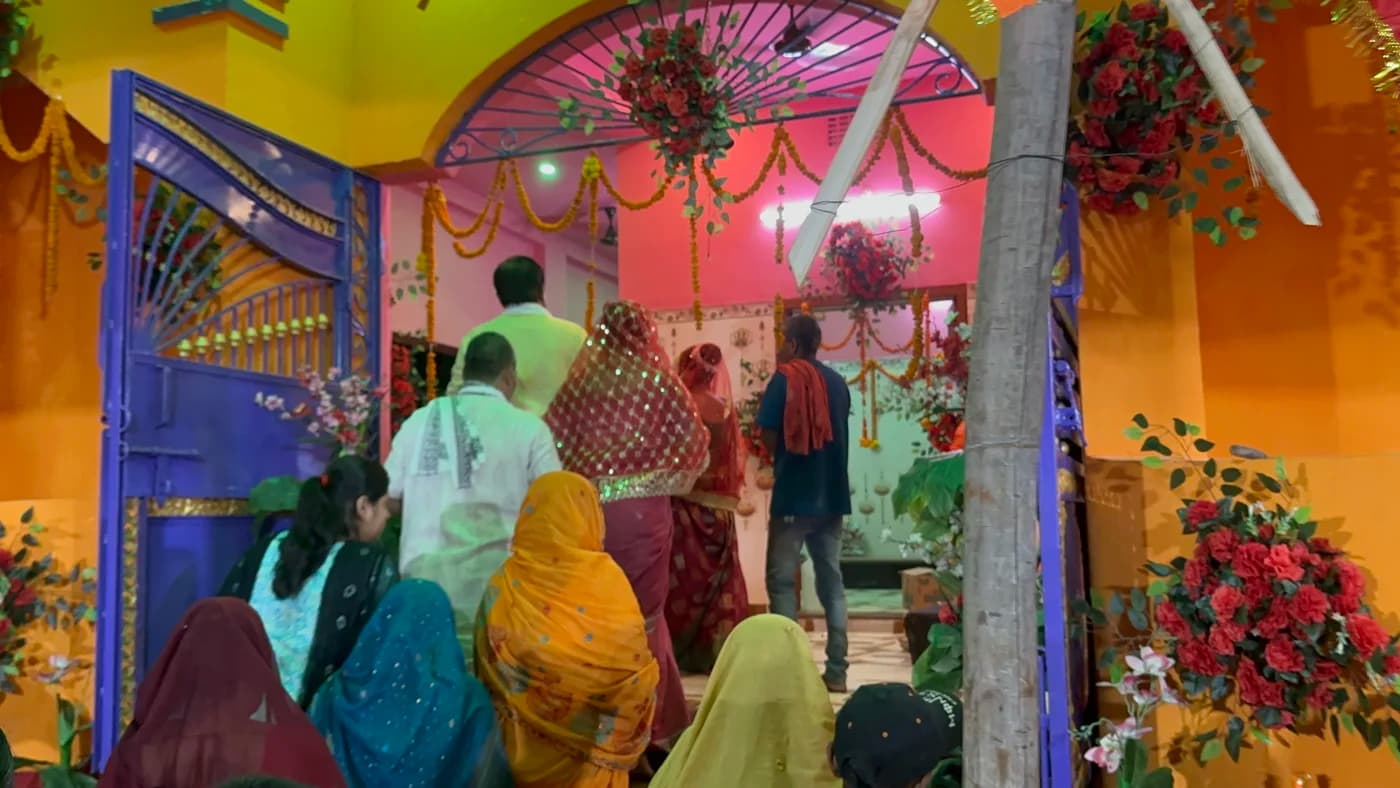 Mandap rituals and preparations on Day 2