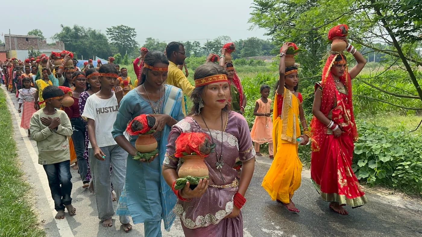 Kalash Yatra procession through Nakipur