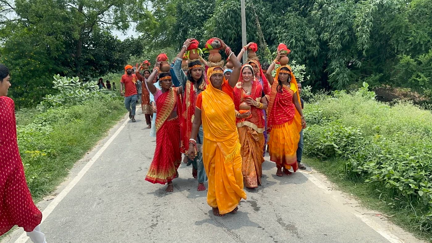 Kalash Yatra procession through Nakipur