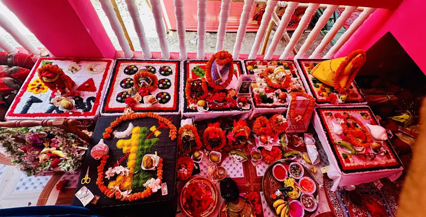 Mandap rituals and preparations on Day 2